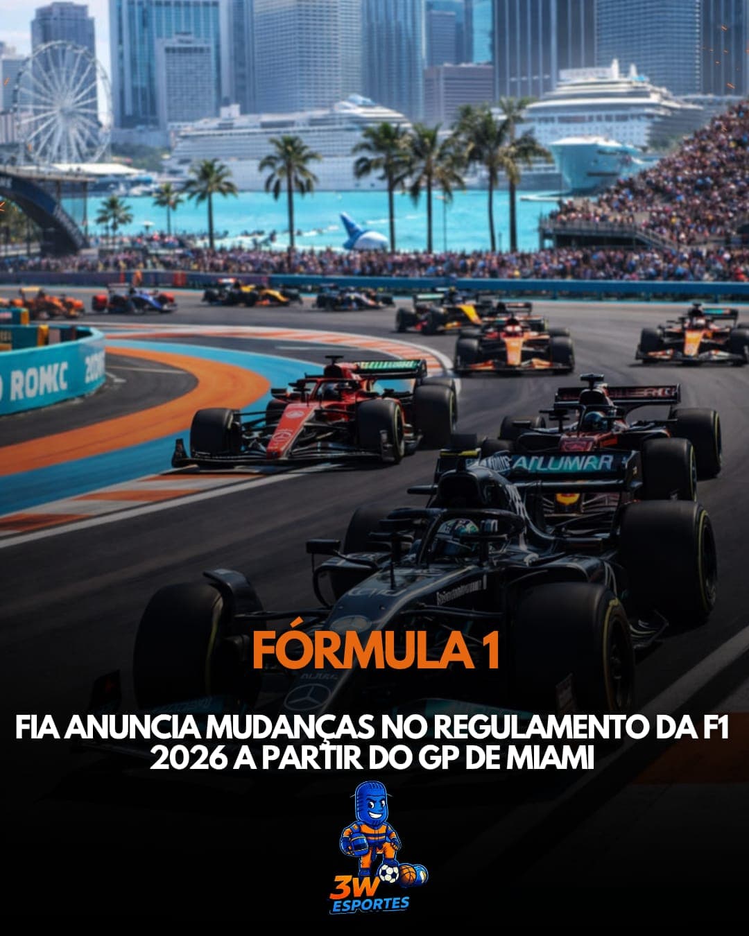 FIA anuncia mudanças no regulamento da F1 2026 a partir do GP de Miami